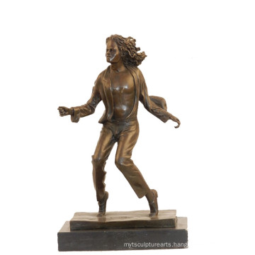 Music Decor Brass Statue Michael Jackson Craft Bronze Sculpture Tpy-853